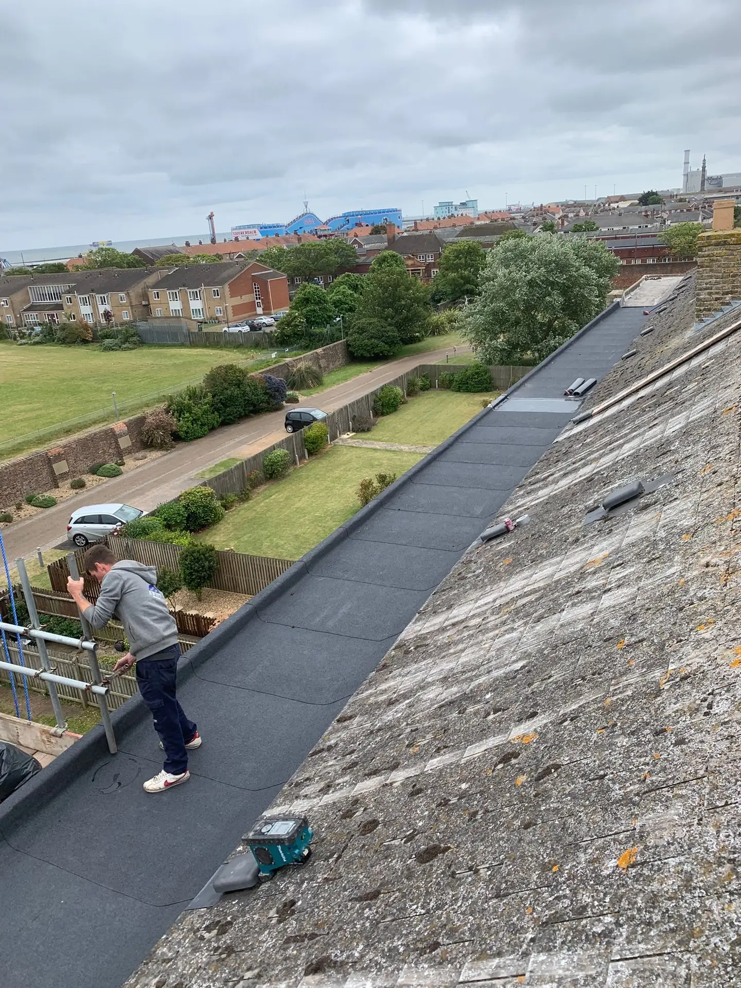 Spray foam removal from roof in Wisbech, Cambridgeshire